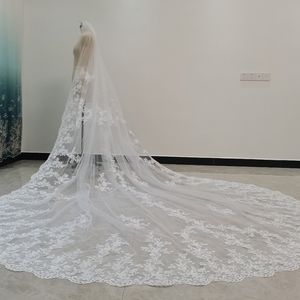 White Cathedral length veil. Hand made